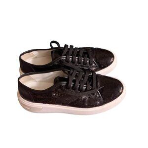 GEOX Black Sequin Sneakers, Size 40/10